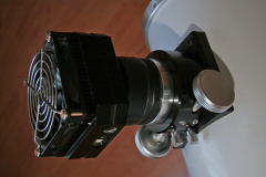 CCD kamera připevněná k dalekohledu